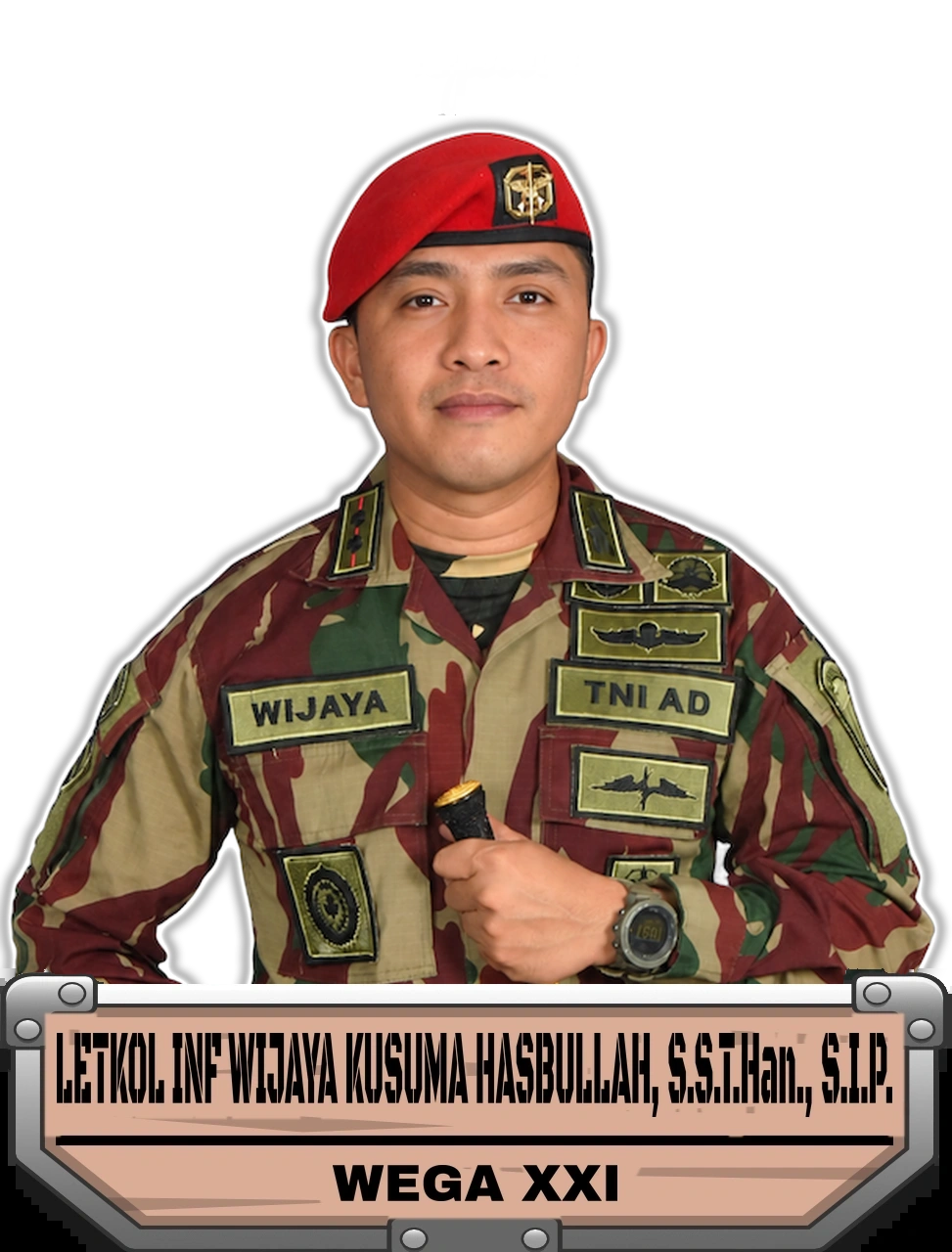 LETKOL INF WIJAYA KUSUMA HASBULLAH, S.S.T.Han., S.I.P.
